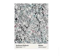 LHHJF LJHFA Jackson Pollock Poster della Mostra Arte della Parete Vintage Jackson Pollock Tela Pittura Famose Stampe Nordiche Home Decor Quadro della Parete 50x70cm Senza Cornice