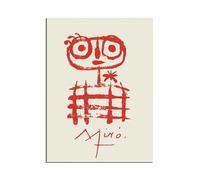 LHHJF LJHFA Joan Miro Abstract Poster Surrealista Wall Art Joan Miro Canvas Dipinto e Stampe Moderna casa Decorazione del Soggiorno 50x70cmx1 Senza Cornice