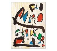 LHHJF LJHFA Joan Miro Surrealismo Poster Estetica Minimalista Arte Murale Joan Miro Tela Pittura e Stampe Nordic Home Decor Immagine 50x70cmx1 Senza Cornice