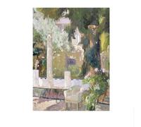 LHHJF LJHFA Joaquin Sorolla Poster《I Giardini》Arte della Parete Joaquin Sorolla Stampe Reteo Joaquin Sorolla Dipinto su Tela Decorazioni per la casa 40x60 cm Senza Cornice