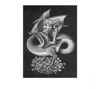 LHHJF LJHFA M.C. Escher Poster Classico Arte murale Astratta Moderna M.C. Escher Pittura e Stampe Quadro di Arredamento casa 40x60cm Senza Cornice