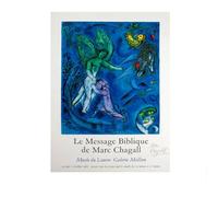 LHHJF LJHFA Manifesto del Museo della Mostra Marc Chagall Acquerello Arte murale Marc Chagall Pittura e Stampe su Tela Immagine di Arredamento casa 40x60cmx1 Senza Cornice