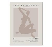 LHHJF LJHFA Manifesto della Mostra del museo Henri Matisse Arte murale Astratta Henri Matisse Dipinto su Tela e Stampe Decorazione Moderna per la casa Immagine 50x70cmx1 Nessuna Cornice