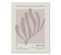 LHHJF LJHFA Manifesto della Mostra del museo Henri Matisse Arte murale Astratta Henri Matisse Dipinto su Tela e Stampe Decorazione Moderna per la casa Immagine 50x70cmx1 Nessuna Cornice