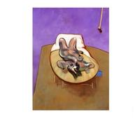 LHHJF LJHFA Manifesto della Mostra di Francis Bacon, Arte Astratta grottesca, Dipinto su Tela e Stampe di Francis Bacon per la Decorazione della casa, 40x60cmx1, Senza Cornice.