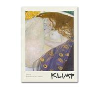 LHHJF LJHFA Manifesto della Mostra di Gustav Klimt, Vintage Maiden Wall Art, Gustav Klimt, Dipinto su Tela e Stampe, Arredamento Nordico per la casa, 50x70cmx1, Senza Cornice