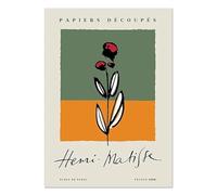 LHHJF LJHFA Manifesto della Mostra di Henri Matisse, Stampa Artistica e Floreale Vintage, Dipinto su Tela di Henri Matisse, Decorazione per la casa e Il Soggiorno, 40x60 cm, Senza Cornice.
