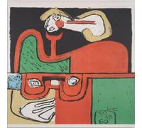 LHHJF LJHFA Manifesto della Mostra di Le Corbusier, Arte murale Astratta di Le Corbusier, Dipinto su Tela e Stampe di Le Corbusier, Decorazione per la casa nordica, 50x50 cm, Senza Cornice