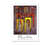 LHHJF LJHFA Manifesto della Mostra di Paul Klee, Modernismo, Astratto, Retro, Arte murale, Paul Klee, Dipinto su Tela e Stampe, Decorazione per la casa nordica, Immagine 50x70cm, Senza Cornice