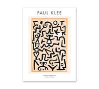 LHHJF LJHFA Manifesto della mostra di Paul Klee, Surrealismo, Arte murale astratta, Paul Klee, Pittura su tela e stampe, Decorazione per la casa, soggiorno, 50x70 cm, senza cornice