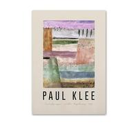 LHHJF LJHFA Manifesto della Mostra di Paul Klee Surrealismo Blocchi di Colore Arte murale Paul Klee Pittura su Tela e Stampe Moda Decorazione per la casa Immagine 50x70cm Senza Cornice