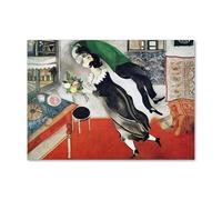 LHHJF LJHFA Marc Chagall Abstract Surrealism Poster Minimalista Wall Art Marc Chagall Canvas Painting And Prints Modern Home Decor Picture 50x70cm No Frame