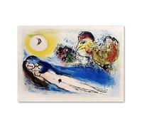 LHHJF LJHFA Marc Chagall Abstract Surrealism Poster Minimalista Wall Art Marc Chagall Canvas Painting And Prints Modern Home Decor Picture 50x70cm No Frame