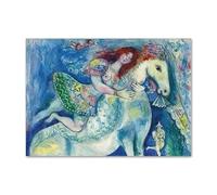 LHHJF LJHFA Marc Chagall Abstract Surrealism Poster Minimalista Wall Art Marc Chagall Canvas Painting And Prints Modern Home Decor Picture 50x70cm No Frame