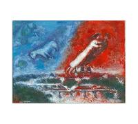 LHHJF LJHFA Marc Chagall Acquerelli Poster Arte Astratta da Parete Marc Chagall Pittura e Stampe Decorazione Casa 40x60cm Senza Cornice