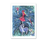 LHHJF LJHFA Marc Chagall Poster Surrealismo Figure retrò Illustrazioni murali Marc Chagall Pittura e Stampe Quadro di Arredamento Moderno 40x60cm Senza Cornice