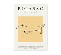 LHHJF LJHFA Pablo Picasso Abstract Poster Line Animal Wall Art Pablo Picasso Canvas Painting And Prints Home Living Room Decor Picture 50x70cmx1 Nessuna Cornice