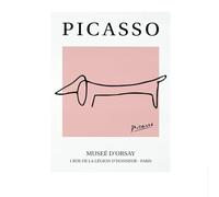LHHJF LJHFA Pablo Picasso Minimalismo Poster Linea Astratta Animale Arte della Parete Pablo Picasso Tela Pittura E Stampe Nordic Home Decor Immagine 50x70cm Senza Cornice