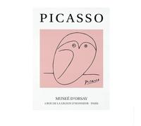 LHHJF LJHFA Pablo Picasso Minimalismo Poster Linea Astratta Animale Arte della Parete Pablo Picasso Tela Pittura E Stampe Nordic Home Decor Immagine 50x70cm Senza Cornice