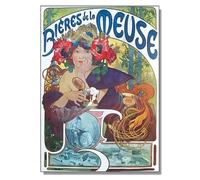 LHHJF LJHFA Poster Alphonse Mucha Aesthetics Donna Astratta Arte murale Alphonse Mucha Pittura e Stampe di Arredamento casa 50x70cmx1 Senza Cornice