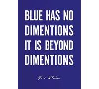 LHHJF LJHFA Poster Astratto della Mostra Yves Klein Arte murale a Inchiostro Blu Pittura e Stampe su Tela di Yves Klein Quadro di Arredamento Moderno 40x60cm Senza Cornice