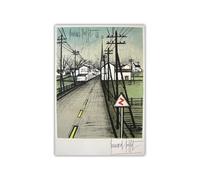 LHHJF LJHFA Poster Bernard Buffet《The Road 1961》 Illustrazione murale Bernard Buffet Quadri e Stampe Decorazione del Soggiorno 40x60cmx1 Senza Cornice