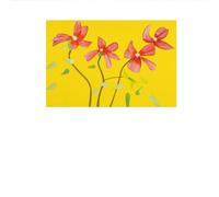 LHHJF LJHFA Poster Classico di Alex Katz Red Cornwood Fiori Illustrazione murale Pittura e Stampe su Tela Alex Katz Foto di Arredamento Moderno 50x70cmx1 Senza Cornice