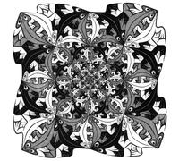 LHHJF LJHFA Poster Classico di M.C Escher Surrealismo Arte murale Astratta di M.C Escher Pittura e Stampe Quadro di Arredamento Moderno 50x50cm Senza Cornice