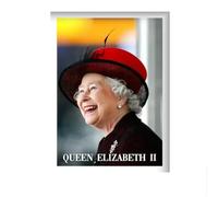LHHJF LJHFA Poster con Ritratto della Regina Elisabetta II, Arte Moderna da Parete, Dipinto su Tela e Stampe della Regina Elisabetta II, Decorazione per la casa, 50x70 cm, Senza Cornice