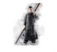 LHHJF LJHFA Poster del Maestro di Kung Fu Cinese Ip Man Donnie Yen, Arte murale, Maestro di Wing Chun, Dipinto su Tela e Stampe per la Decorazione della casa, Immagine 50x70 cm Senza Cornice