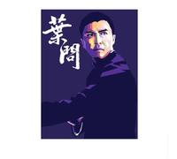 LHHJF LJHFA Poster del Maestro di Kung Fu Cinese Ip Man Donnie Yen, Arte murale, Maestro di Wing Chun, Dipinto su Tela e Stampe per la Decorazione della casa, Immagine 50x70 cm Senza Cornice