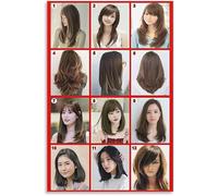 LHHJF LJHFA Poster del Salone di Parrucchiere Moda Arte murale Barbershop Stampe di Taglio di Capelli Acconciatura Salone di Pittura Decorazione Immagine Moderna 50x70cm Senza Cornice