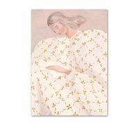 LHHJF LJHFA Poster della Mostra di Sofia Lind, Ragazza in Pigiama, Geometria, Arte murale, Sofia Lind, Pittura su Tela e Stampe, Arredamento Nordico per la casa, Immagine 50x70 cm, Senza Cornice