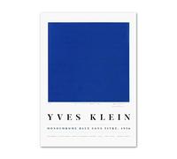 LHHJF LJHFA Poster della Mostra di Yves Klein Arte murale Francese Moderna Pittura e Stampe su Tela di Yves Klein Foto di Decorazione casa 40x60cmx1 Senza Cornice