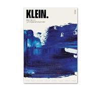 LHHJF LJHFA Poster della Mostra di Yves Klein Arte murale Francese Moderna Pittura e Stampe su Tela di Yves Klein Foto di Decorazione casa 40x60cmx1 Senza Cornice