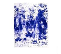 LHHJF LJHFA Poster della Mostra di Yves Klein, Arte murale Monocromatica Blu, Dipinto su Tela e Stampe di Yves Klein, Arredamento Nordico per la casa, Quadro da Parete 50x70 cm, Senza Cornice