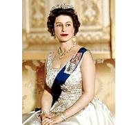 LHHJF LJHFA Poster della Regina Elisabetta II, estetica, Arte murale, Pittura su Tela e Stampe della Regina Elisabetta II, Arredamento Moderno per la casa, 40x60cmx1, Senza Cornice.