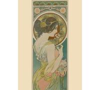 LHHJF LJHFA Poster di Alphonse Mucha Arte murale della Dea delle Stagioni Pittura e Stampe su Tela di Alphonse Mucha Quadro di Arredamento Nordico 50x70cm Senza Cornice