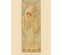 LHHJF LJHFA Poster di Alphonse Mucha Arte murale della Dea delle Stagioni Pittura e Stampe su Tela di Alphonse Mucha Quadro di Arredamento Nordico 50x70cm Senza Cornice