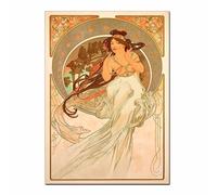 LHHJF LJHFA Poster di Alphonse Mucha Estetica Astratta Arte murale di Alphonse Mucha Pittura e Stampe Nordic Home Décor 50x70cm Senza Cornice
