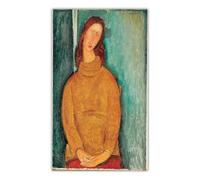 LHHJF LJHFA Poster di Amedeo Modigliani《Ritratto di Jeanne Hébuterne》Arte murale di Amedeo Modigliani, Dipinto su Tela e Stampe, Decorazione per la casa, 50x90 cm, Senza Cornice