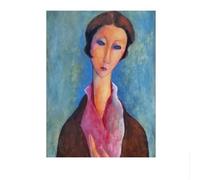 LHHJF LJHFA Poster di Amedeo Modigliani Ritratto Illustrazione murale Pittura e Stampe Amedeo Modigliani Decorazione del Soggiorno Immagine 40x60cmx1 Senza Cornice