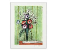 LHHJF LJHFA Poster di Bernard Buffet Anemoni e Margherite, Dipinto su Tela e Stampe di Bernard Buffet, Decorazione per la casa, Soggiorno, 50x70 cm, Senza Cornice.