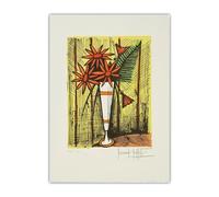 LHHJF LJHFA Poster di Bernard Buffet con Bouquet di Fiori, Vaso retrò, Arte murale, Dipinto su Tela e Stampe di Bernard Buffet, Arredamento Nordico per la casa, 50x70 cm, Senza Cornice