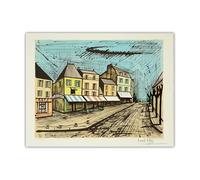 LHHJF LJHFA Poster di Bernard Buffet The Village of Marines, 1985", Dipinto su Tela e Stampe di Bernard Buffet, Decorazione per la casa, 50x70cm, Senza Cornice.