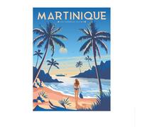 LHHJF LJHFA Poster di Città di Viaggio Famose, Paesaggio Marino colorato, Dipinto su Tela, estetica, Arte murale e Stampe, Arredamento Moderno per la casa, 50x70cmx1, Senza Cornice.