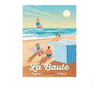 LHHJF LJHFA Poster di Città di Viaggio Famose, Paesaggio Marino colorato, Dipinto su Tela, estetica, Arte murale e Stampe, Arredamento Moderno per la casa, 50x70cmx1, Senza Cornice.