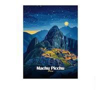 LHHJF LJHFA Poster di Città Famose nel Mondo, Viaggi, Vista Notturna, Dipinto su Tela, Skyline della Città, Arte murale e Stampe, Decorazione per la casa nordica, 40x60 cm, Senza Cornice.