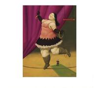 LHHJF LJHFA Poster di Fernando Botero, Attrice del Circo, Arte murale, Fernando Botero, Dipinto su Tela e Stampe, Decorazione nordica per la casa, Soggiorno, 40x60 cm, Senza Cornice