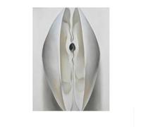LHHJF LJHFA Poster di Georgia O'Keeffe Pittura a Conchiglia Leggermente Aperta Illustrazione murale Stampe di Georgia O'Keeffe Foto di Arredamento casa 40x60cm Senza Cornice